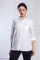 Рубашка белая колибри  для девочки